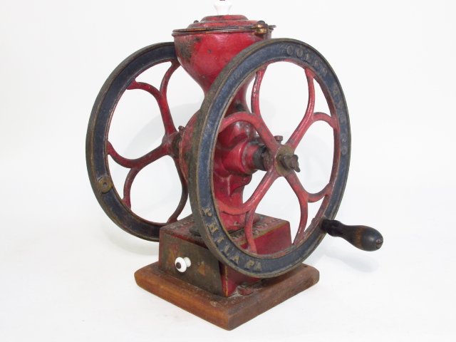 ANTIQUE COLES MFG CO COFFEE MILL GRINDER (1 of 9)