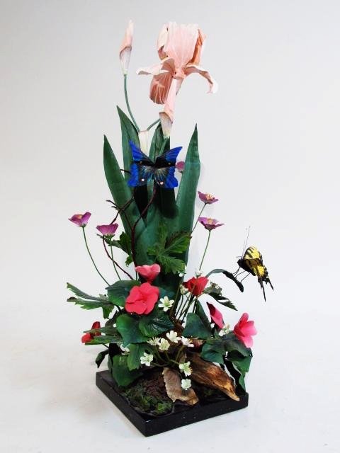 MATTHEW PLACZEK PAINTED METAL FLORAL SCULPTURE (1 of 10)