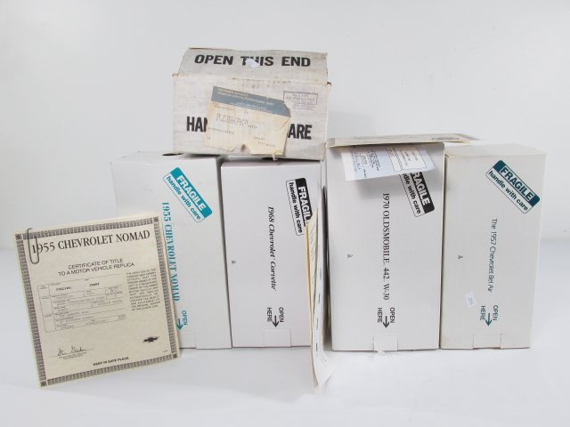 LOT OF 5 CLASSIC CAR REPLICAS, DANBURY, FRANKLIN MINT (1 of 9)