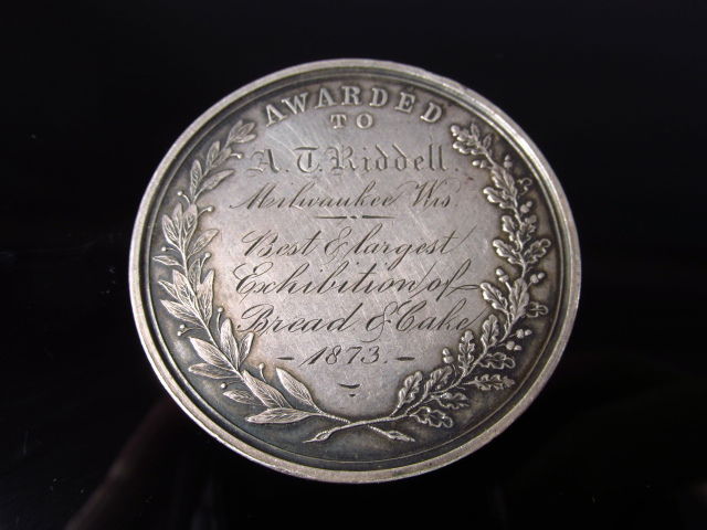 WISCONSIN STATE AGRICTULTURAL SOCIETY MEDAL - 1873 (1 of 4)