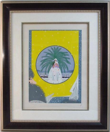 ERTE HAND SIGNED COLOR SERIGRAPH: "RIVIERA 2" (1 of 10)