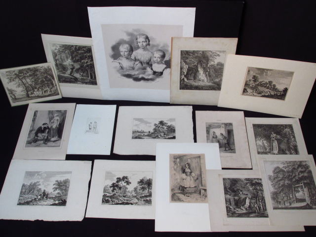 ANTIQUE EUROPEAN PRINTS: DIETZSCH GAVARNI, GESSNER (1 of 9)