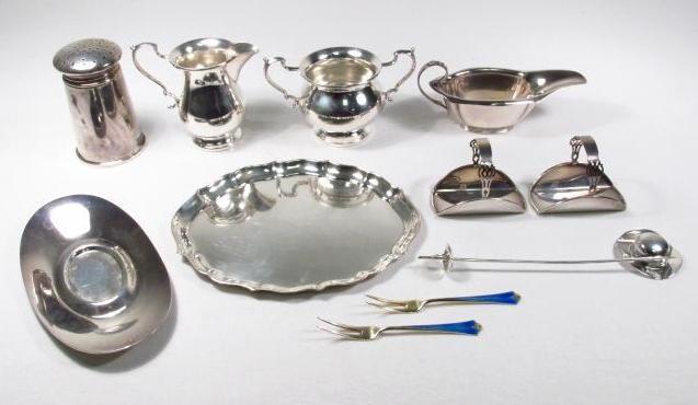LOT OF VARIOUS STERLING SILVER SERVING ACC. 23.5 T (1 of 10)