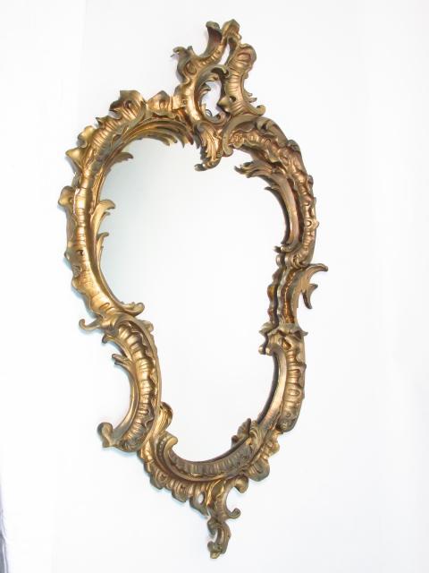 VINTAGE ROCOCO STYLE WALL MIRROR (1 of 7)
