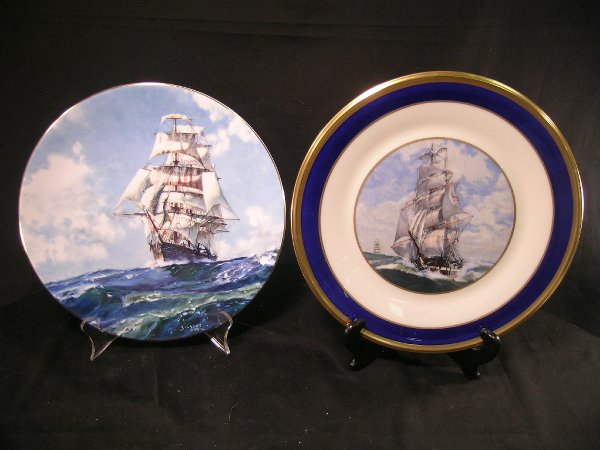 ROYAL DOULTON and LENOX PORCELAIN SHIP PLATES