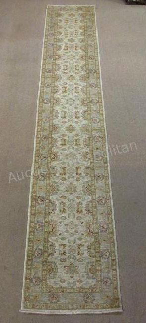 TURKISH OUSHAK HAND-KNOTTED WOOL RUNNER - 15'6" X (1 of 6)