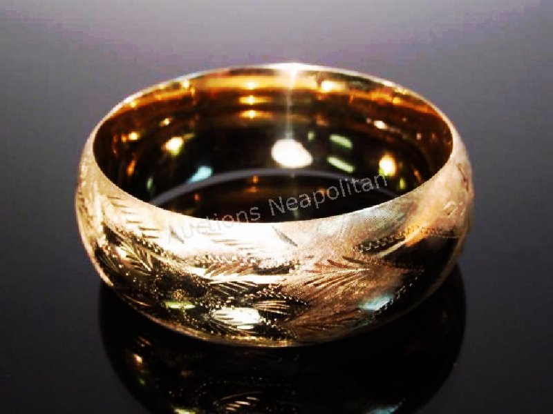 14K YELLOW GOLD BANGLE BRACELET - 32.4 GRAMS (1 of 3)