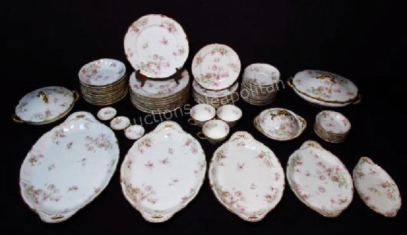 HAVILAND LIMOGES PORCELAIN DINNERWARE: 61 PCS (1 of 10)