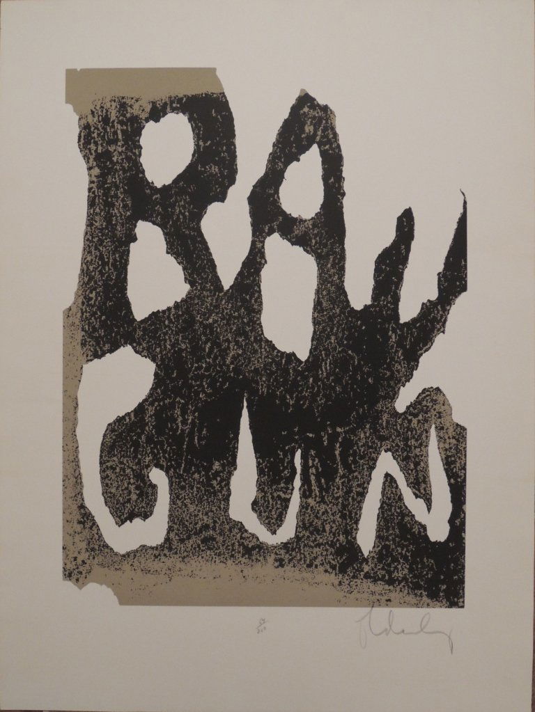 Claes Oldenburg, Ray Gun, 1972: Color lithograph; Paper sizes cm 101 x 76; Signed lower right and numbered lower center in crayon by the Artist; Blind stamp Artist's Atelier; Blind stamp Printer Styria Studio Ltd, New York; Edition