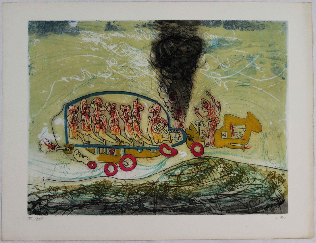 Roberto Matta, Etching aquatint from the suite 'Les Oh! (1 of 1)