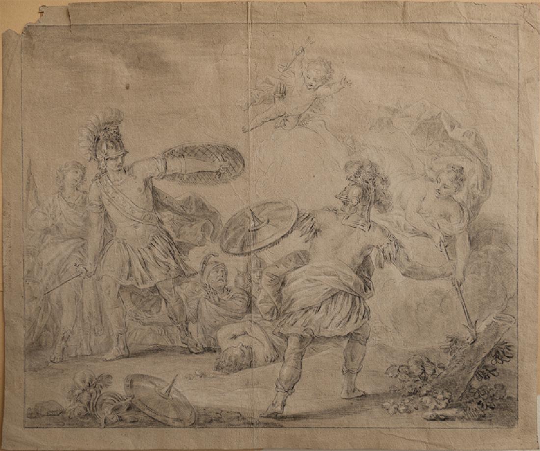 Old Master Italian 18th century mythological drawing (1 of 4)