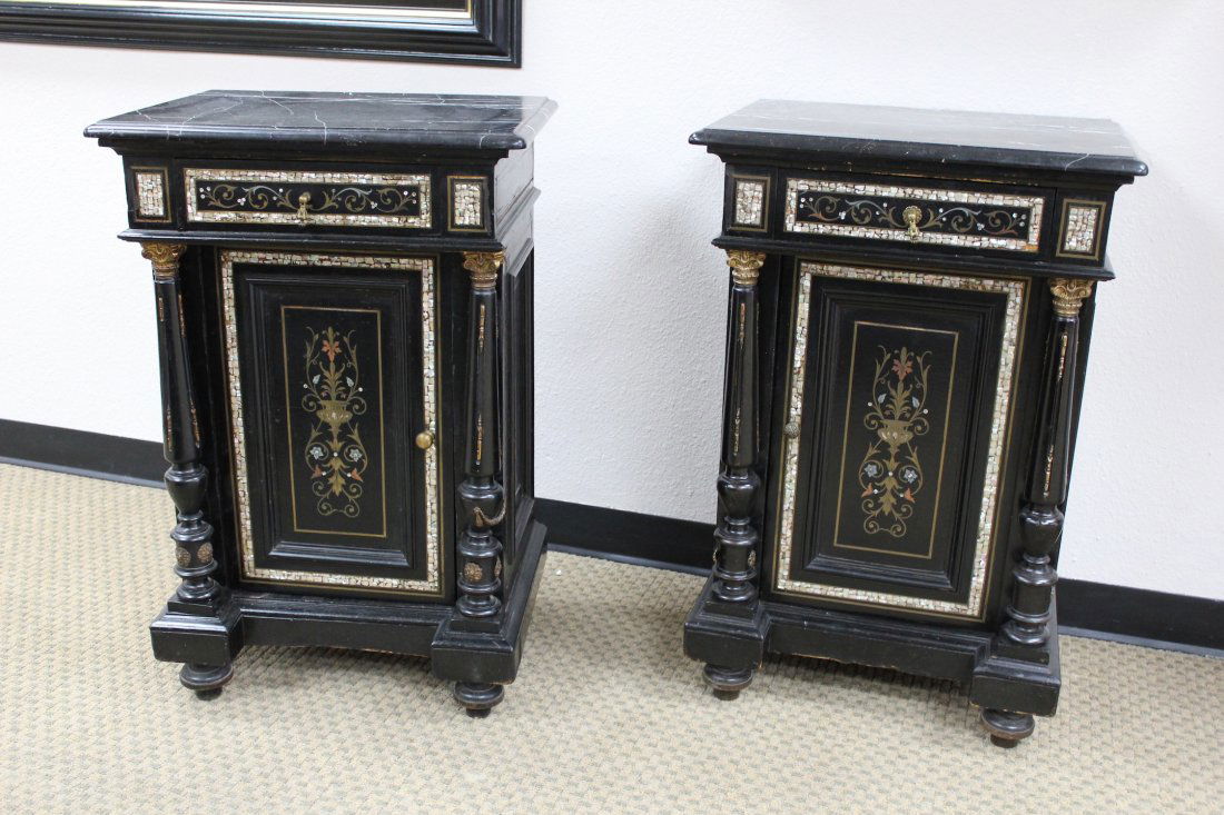 French Louis-Phillipe ebonized cabinets (1 of 5)