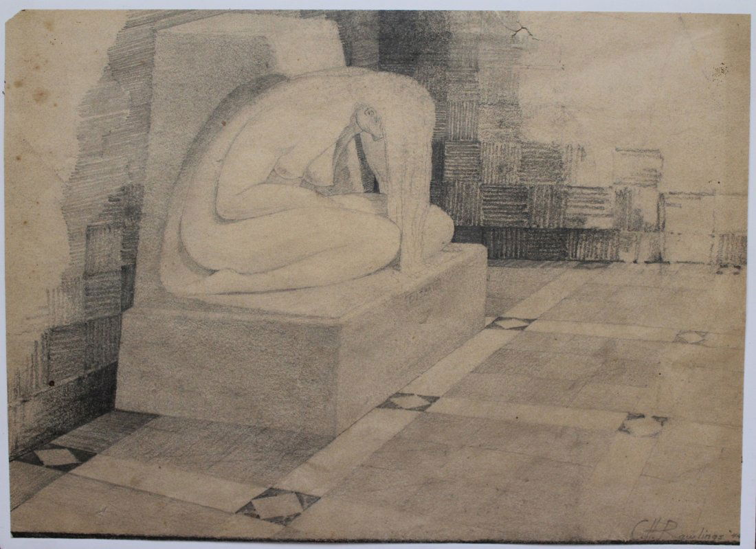 Modernist Art Deco Drawing (1 of 1)