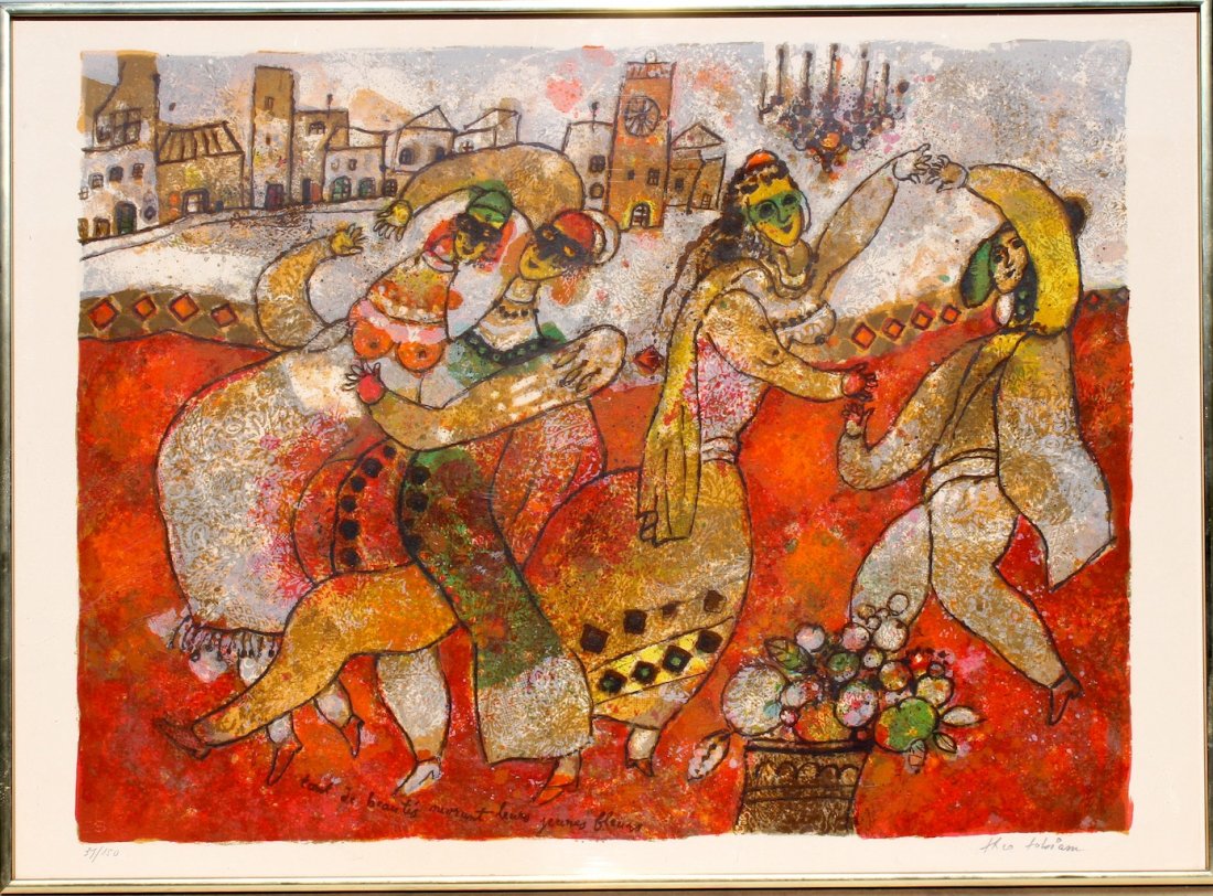 Theo Tobiasse Lithograph signed & numbered (1 of 3)