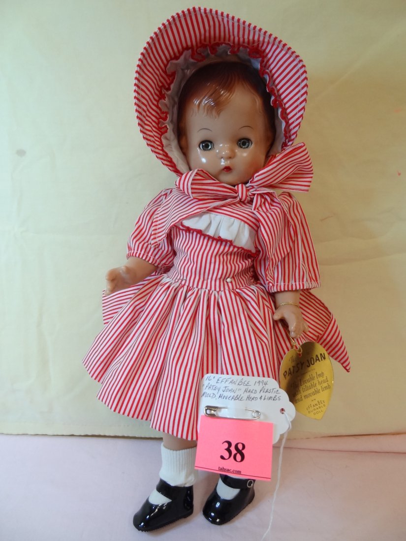 16'' EFFANBEE 1994 ''PATSY JOAN'' HARD PLASTIC MOLD: 16'' EFFANBEE 1994 ''PATSY JOAN'' HARD PLASTIC MOLD, MOVABLE HEAD AND LIMBS