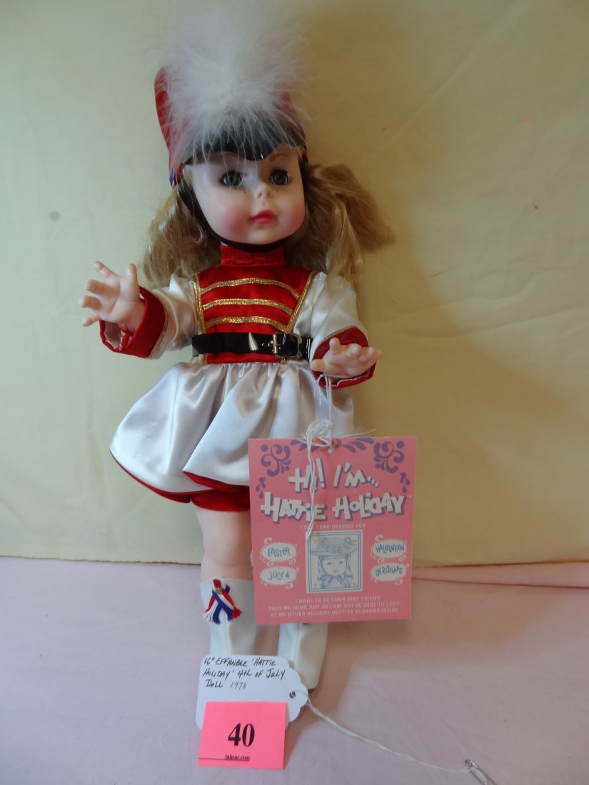 16'' EFFANBEE 1978 ''HATTIE HOLIDAY'' 4TH. OF JULY: 16'' EFFANBEE 1978 ''HATTIE HOLIDAY'' 4TH. OF JULY DOLL