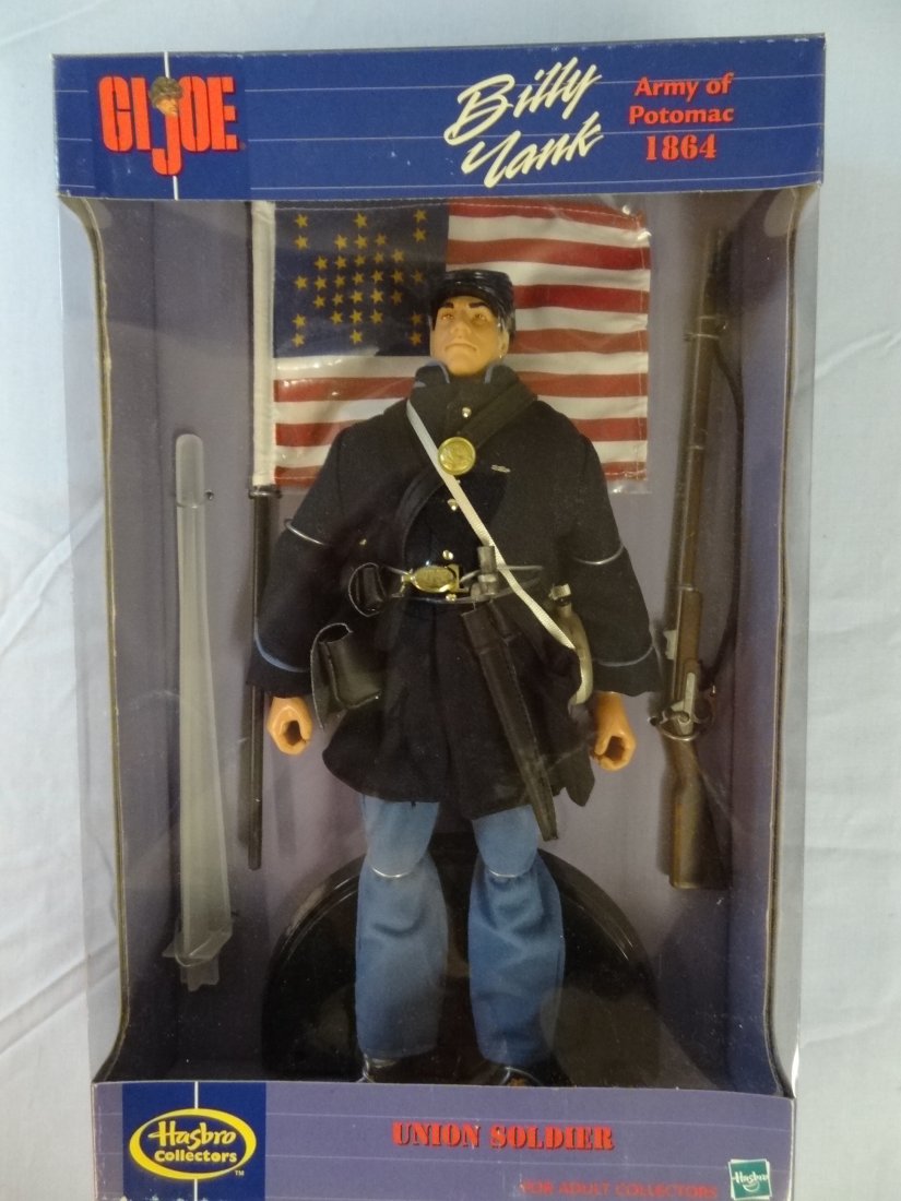 GI JOE BILLY YANK ARMY OF POTOMAC 1864 UNION SOLDIER. 1: GI JOE BILLY YANK ARMY OF POTOMAC 1864 UNION SOLDIER. 12'' DOLL WITH AUTHENTIC COSTUME AND ACCESSORIES. 2000 HASBRO, INC. FOR ADULT COLLECTORS.