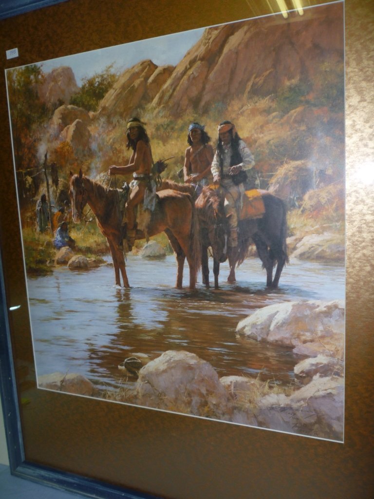 FRAMED PRINT BY HOWARD TERPNING ''SOLDIER HAT'' 1993 IM: FRAMED PRINT BY HOWARD TERPNING ''SOLDIER HAT'' 1993 IMAGE SIZE 21'' X 21'' FRAME SIZE 27'' X 32''