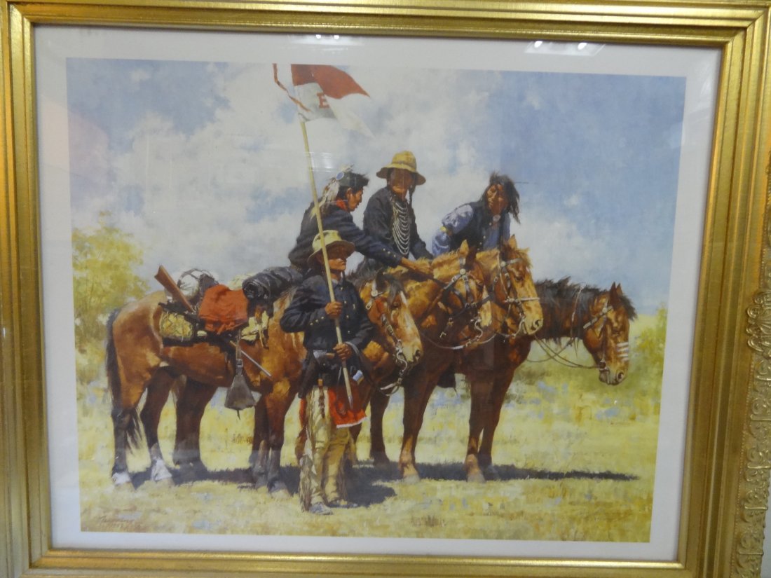 FRAMED PRINT BY HOWARD TERPNING ''ARMY REGULATIONS'' 19: FRAMED PRINT BY HOWARD TERPNING ''ARMY REGULATIONS'' 1992 IMAGE SIZE 27'' X 21 1/2'' FRAME 36'' X 30''