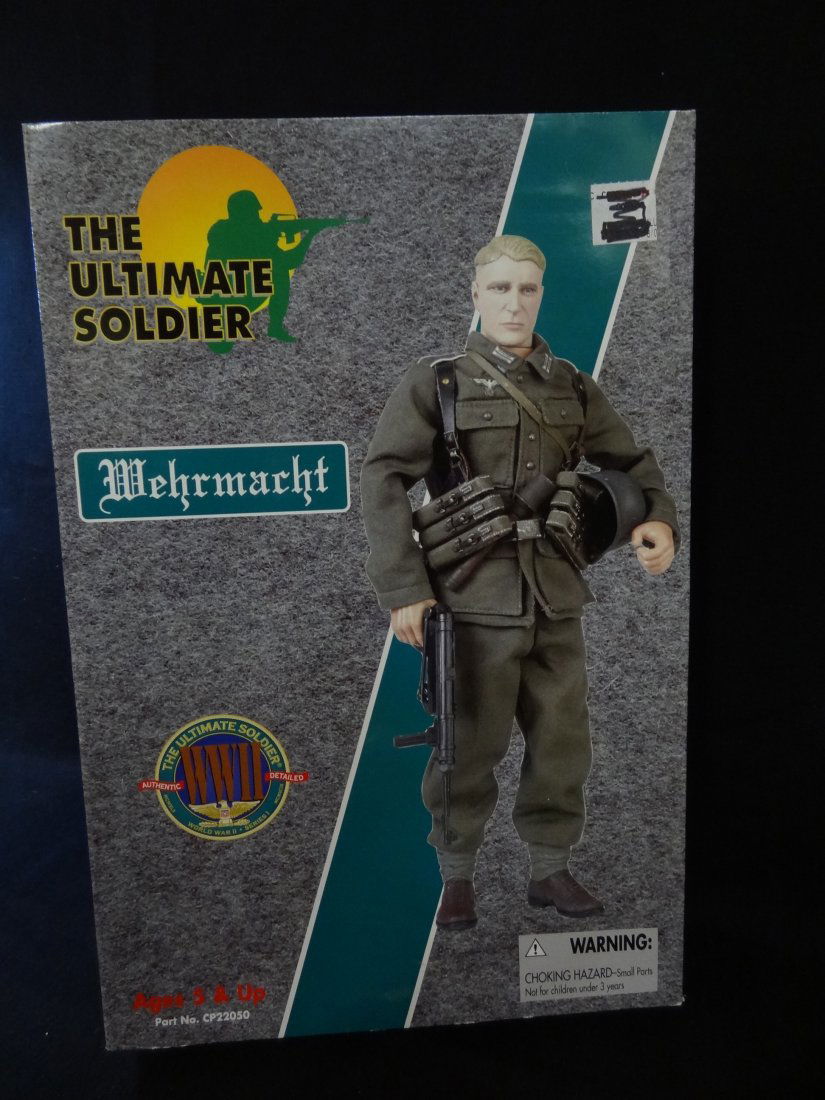 THE ULTIMATE SOLDIER WEHRMACHT, 21ST CENTURY TOYS, 1999: THE ULTIMATE SOLDIER WEHRMACHT, 21ST CENTURY TOYS, 1999, AGES 5+, 12'' DOLL, MINT IN BOX.