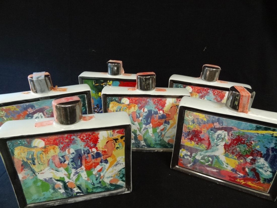 1979 LEROY NEIMAN SPORTS COMMEMORATIVE DECANTERS, GROUP