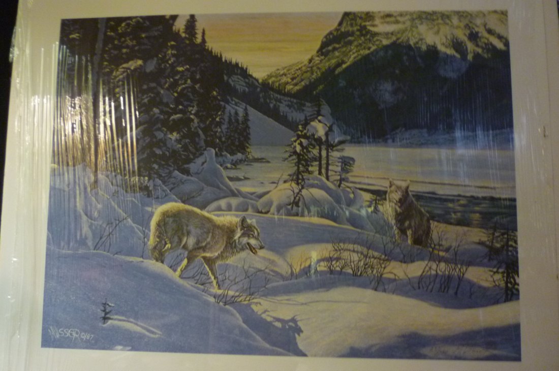 Martin Visser, Northern Sunset, Unframed Print 237/780: MARTIN VISSER, NORTHERN SUNSET, UNFRAMED PRINT 237/780 WITH CC, 28'' X 24''. 1987