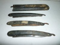 VINTAGE STRAIGHT RAZORS LOT OF (4) J HAGUE & CO, JOSEPH: J HAGUE & CO, JOSEPH ALLEN & SONS