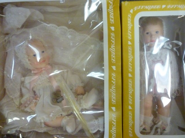 2 EFFANBEE BABY DOLLS "LISA SWEATER" AND "BABY RISA": LISA SWEATER" AND "BABY RISA