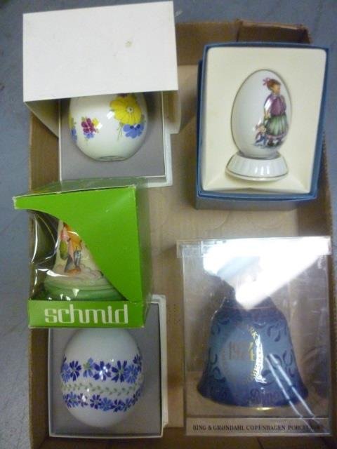 DECORATIVE PORCELAIN: SCHMID EGG, BELLS AND MORE: BELLS AND MORE