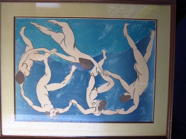 HENRY MATISSE LITHOGRAPH: Henri Matisse Lithograph,: Henri Matisse Lithograph, singed in plate "La danse" ou plutôt "la ronde", “The Dance” 20” x 24” image size, 24" x 29" overall, glazed and framed. Seems to be in good condition, not examined 