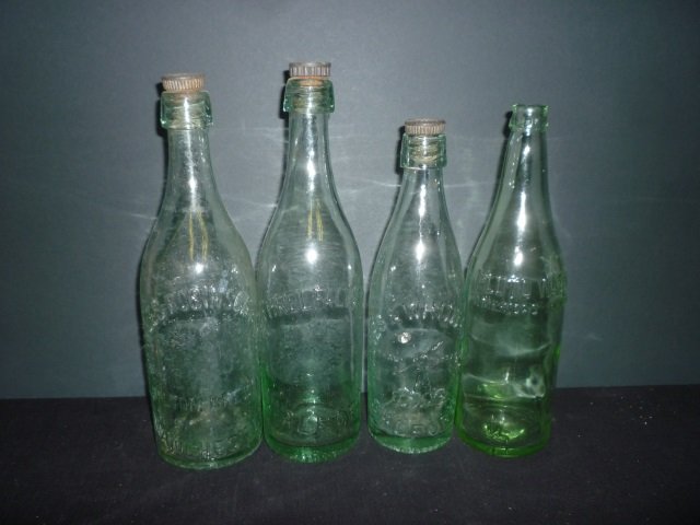 ANTIQUE BOTTLES: CHARLES ROBINSON & SONS CARLTON BREWER: CARLTON BREWERY MANCHESTER, THRELFALLS LTD SALFORD, CROVES & WHITNALL SALFORD, AND PLUTO WATER AMERICA'S PHYSIC