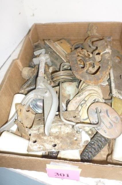 VINTAGE HARDWARE VINTAGE HARDWARE INCLUDES MISC: VINTAGE HARDWARE INCLUDES MISC BRACKETS, POOLS, NUMBER TAGS
