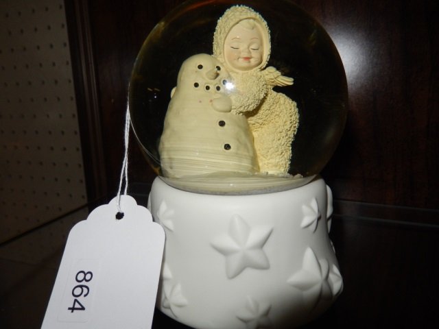 SNOWBABY SNOW GLOBE, DEPT 56 SNOWBABY SNOW GLOBE FROM: SNOWBABY SNOW GLOBE FROM DEPARTMENT 56 IS APPROX 6" TALL