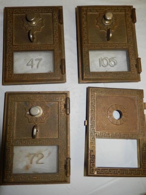 4 Antique Post Office Box Doors Lot Includes 4 Antique Jan 05