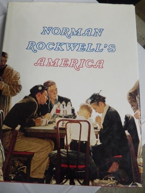 "NORMAN ROCKWELL'S AMERICA" LARGE COFFEE TABLE BOOK.: LARGE COFFEE TABLE BOOK. WELL ILLUSTRATED