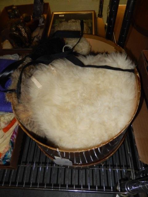 VINTAGE FURS HAT BOX LOT INCLUDES ASSORTED STYLES AND: HAT BOX LOT INCLUDES ASSORTED STYLES AND COLORS