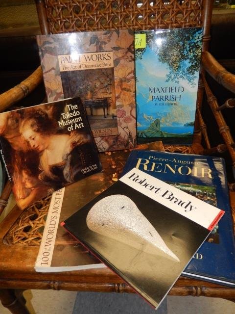 6 ART BOOKS INCLUDING A MAXFIELD PARRISH REFERENE BOOK: INCLUDING A MAXFIELD PARRISH REFERENE BOOK