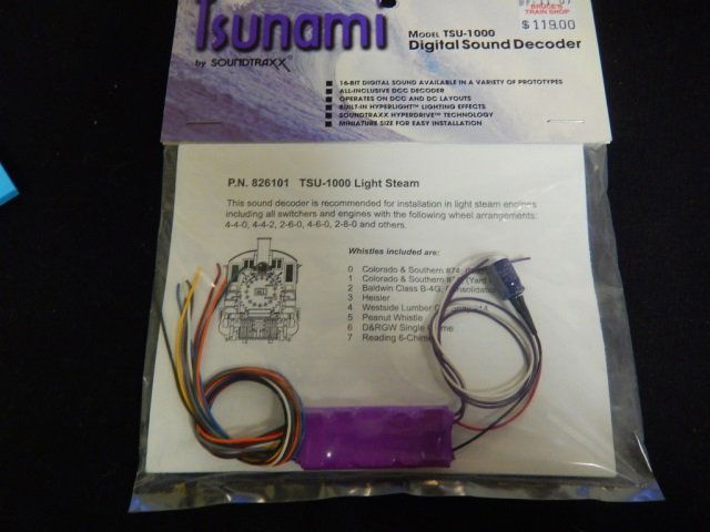 TSUNMAI DIGITIAL SOUND DECODER. TSU-1000: FOR LIGHT STEAM. NEW IN PACKAGE