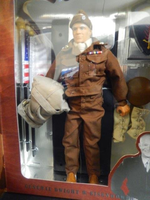 GI JOE "DWIGHT D. EISENHOWER" DOLL: CLASSIC COLLECTION, HISTORIAL COMMANDERS EDITION, FIRST IN SERIES, MINT IN BOX. CIRCA 1997