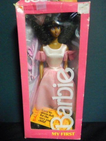 Barbie MY FIRST "BLACK" BARBIE DOLL: CIRCA 1986. NEW IN BOX