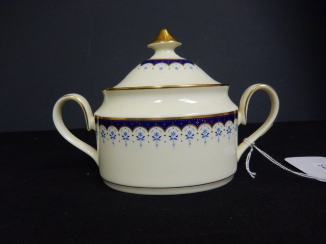 MINTON CONSORT SUGAR BOWL: STAMPED ON THE BOTTOM "MINTON CONSORT FINE BONE CHINA" APPROX: 7.5" X 5.5" IN VERY GOOD CONDITION. NO CHIPS OR CRACKS