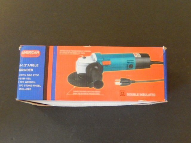 4 1/2 " ANGLE GRINDER: AMERICAN BRAND W 2 EXTRA BLADES