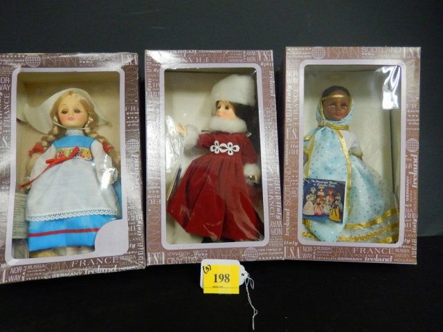 EFFANBEE DOLLS FROM AROUND WORLD (3): ORGINAL PACKAGING 1119-INDIA DOLL 1115-RUSSIA DOLL 1104-HOLAND DOLL