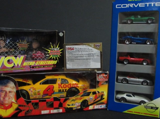 KODAK DIE CAST CORVETTE/ GIFT PACK AND NITRO STREE: KODAK SIGNATUREDRIVERS SERIES, HOT WHEELS CORVETTE GIFTPACK SET, AND WCW NITRO-STREETRODS