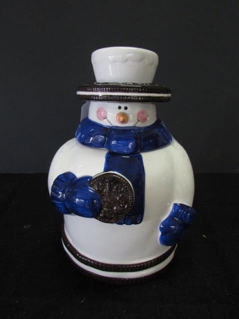 OREO SNOWMAN COOKIE JAR: 2000 2ND IN SERIES