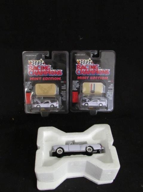 RACING CHAMPIONS & VINTAGE CAR: RACING CHAMPIONS ARE IN ORGINAL PACKAGING 1987 FRANKLIN MINT PRECISION MODELS