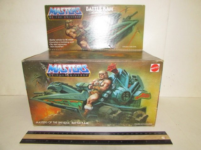 1981 MASTERS OF THE UNIVERSE BATTLE RAM: ORIGINAL PACKAGING BATTLE RAM MOBILE LAUNCHER MOBILE ATTCK VEHICLE FOR HE-MAN