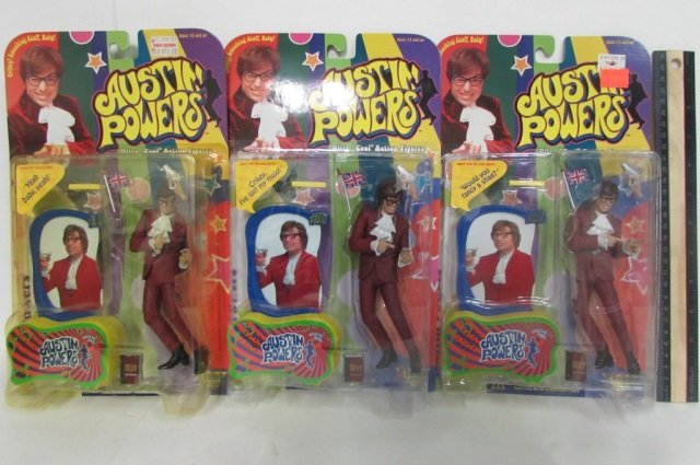 1999 AUSTIN POWERS FIGURES (3): ORIGINAL PACKAGING