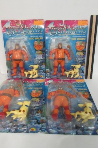 1987 TIGER SHARKS FIGURES (4): ORIGINAL PACKAGING DOC WALDRO FIGURES