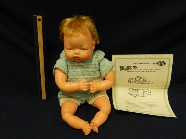 VINTAGE THUMBELINA DOLL BY IDEAL WITH ORIGINAL BOX: WITH ORIGINAL BOX